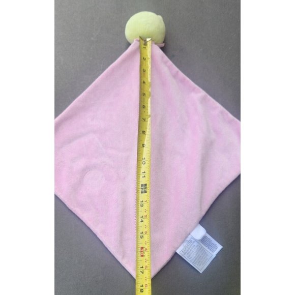 Carters Precious Firsts Frog Pink Security Plush Velour Rattle Blanket Lovey - Picture 11 of 12